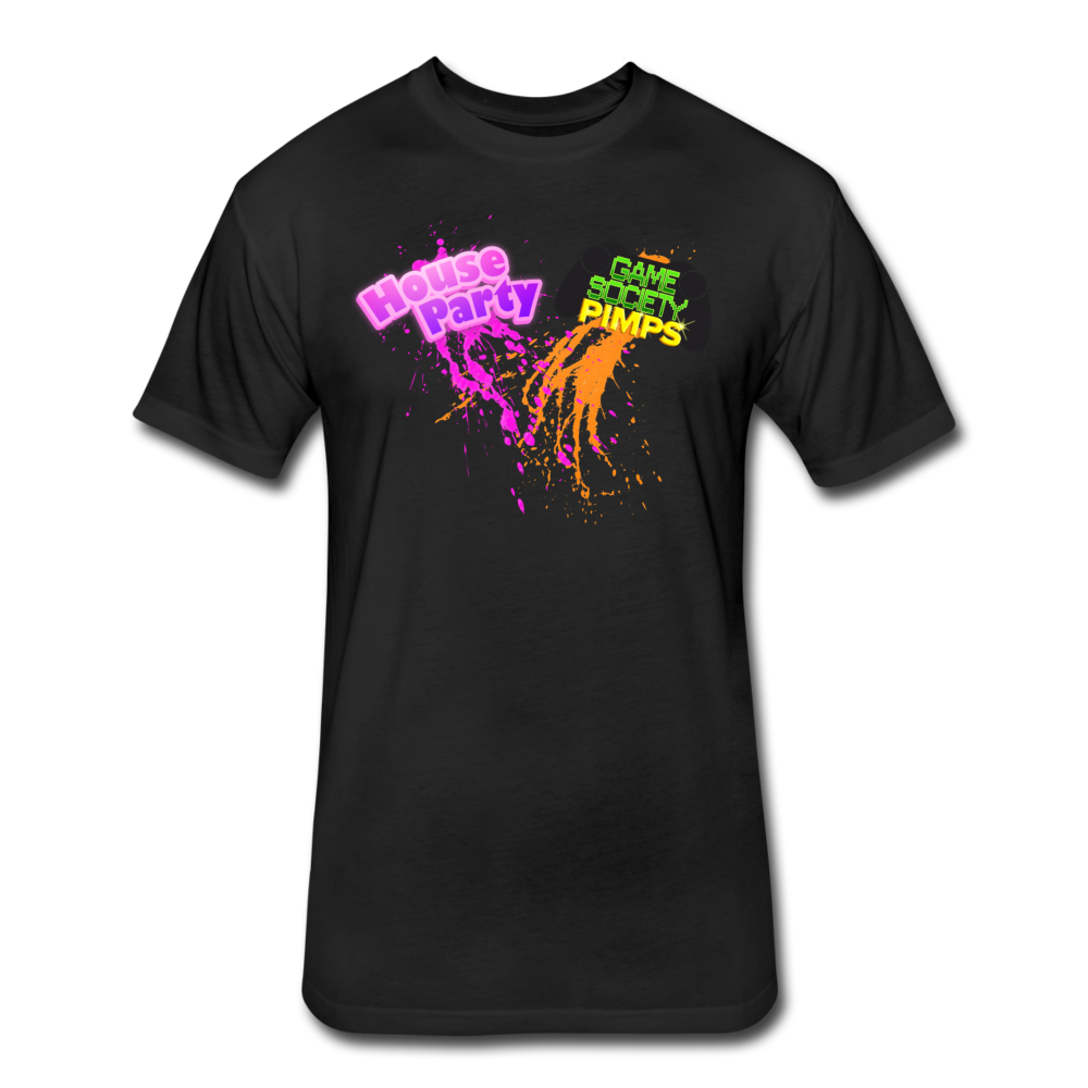 Eek! Games & Game Society Pimps Collab Fitted Cotton/Poly T-Shirt - black