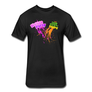 Eek! Games & Game Society Pimps Collab Fitted Cotton/Poly T-Shirt - black