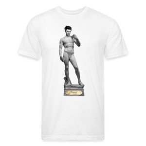 Statue of Patrick Fitted T-Shirt - white