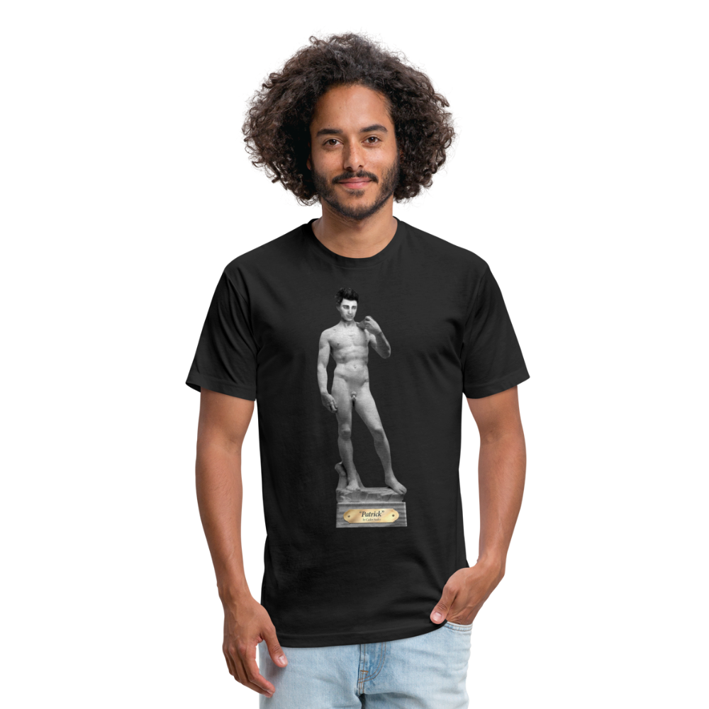 Statue of Patrick Fitted T-Shirt - black